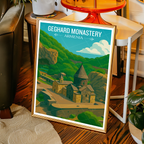 Geghard Monastery - Armenia - Travel Wall Art Print - Art Print - Travel Art Poster