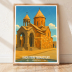Khor Virap Monastery - Armenia - Travel Wall Art Print - Art Print - Travel Art Poster