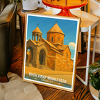 Khor Virap Monastery - Armenia - Travel Wall Art Print - Art Print - Travel Art Poster