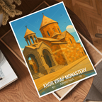 Khor Virap Monastery - Armenia - Travel Wall Art Print - Art Print - Travel Art Poster