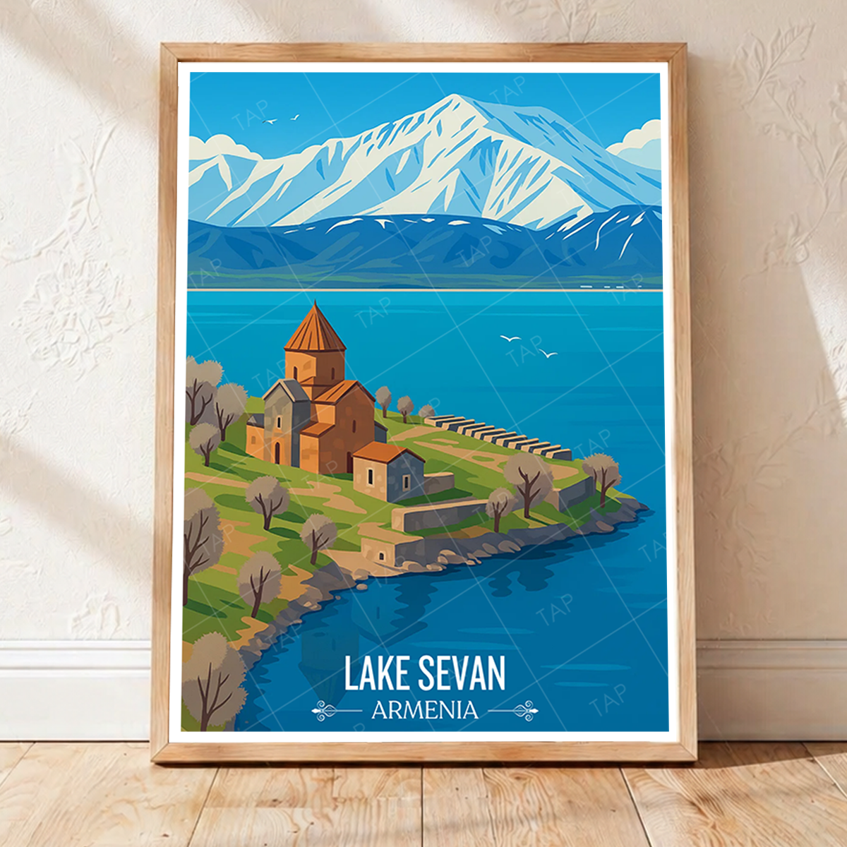 Lake Sevan - Armenia - Travel Wall Art Print - Art Print - Travel Art Poster