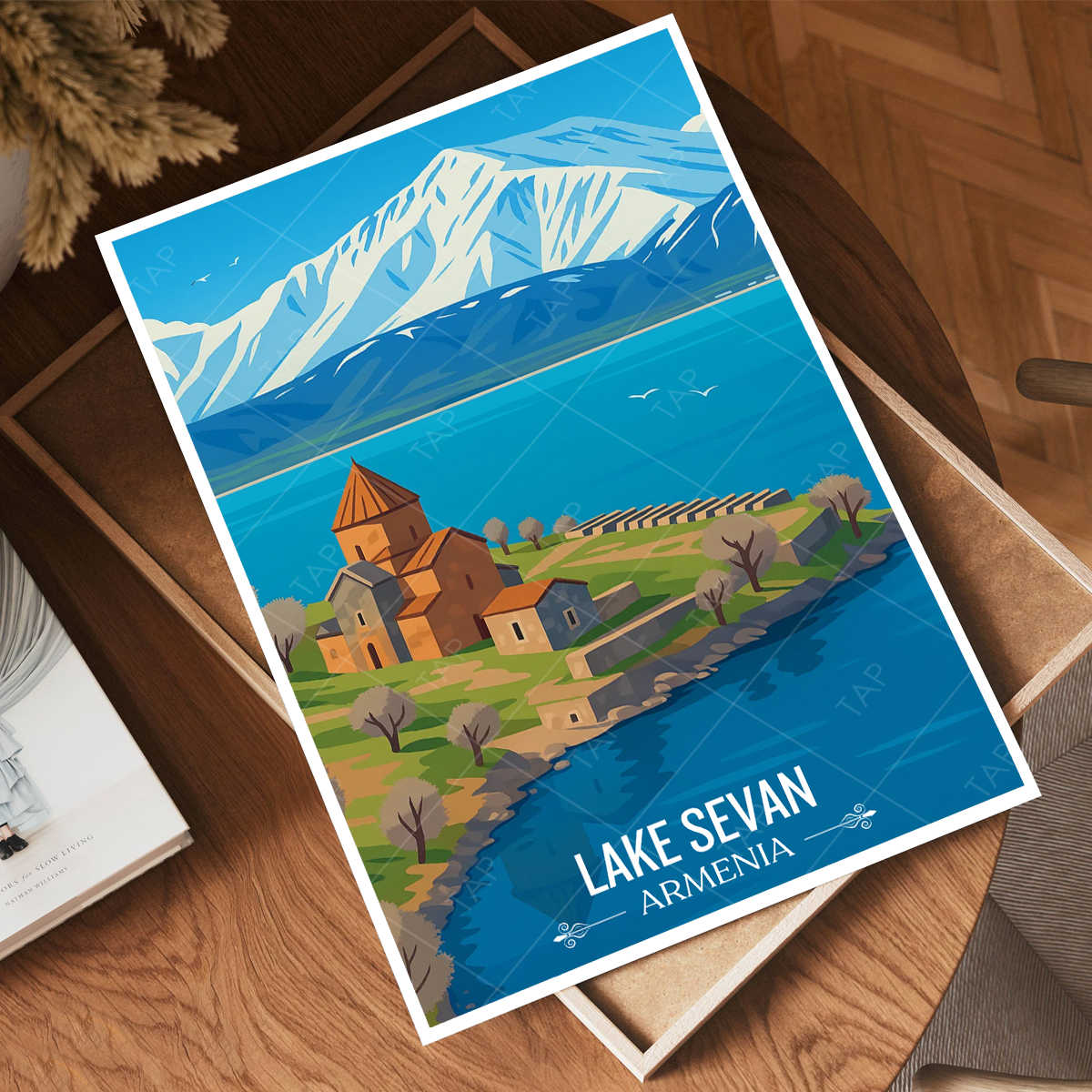 Lake Sevan - Armenia - Travel Wall Art Print - Art Print - Travel Art Poster