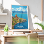 Lake Sevan - Armenia - Travel Wall Art Print - Art Print - Travel Art Poster