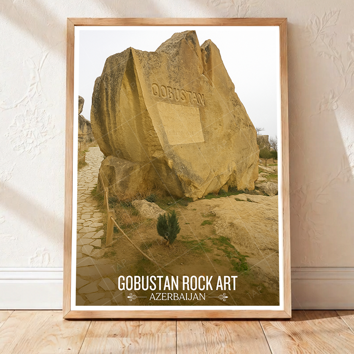 Gobustan Rock Art - Azerbaijan - Travel Wall Art Print - Art Print - Travel Art Poster