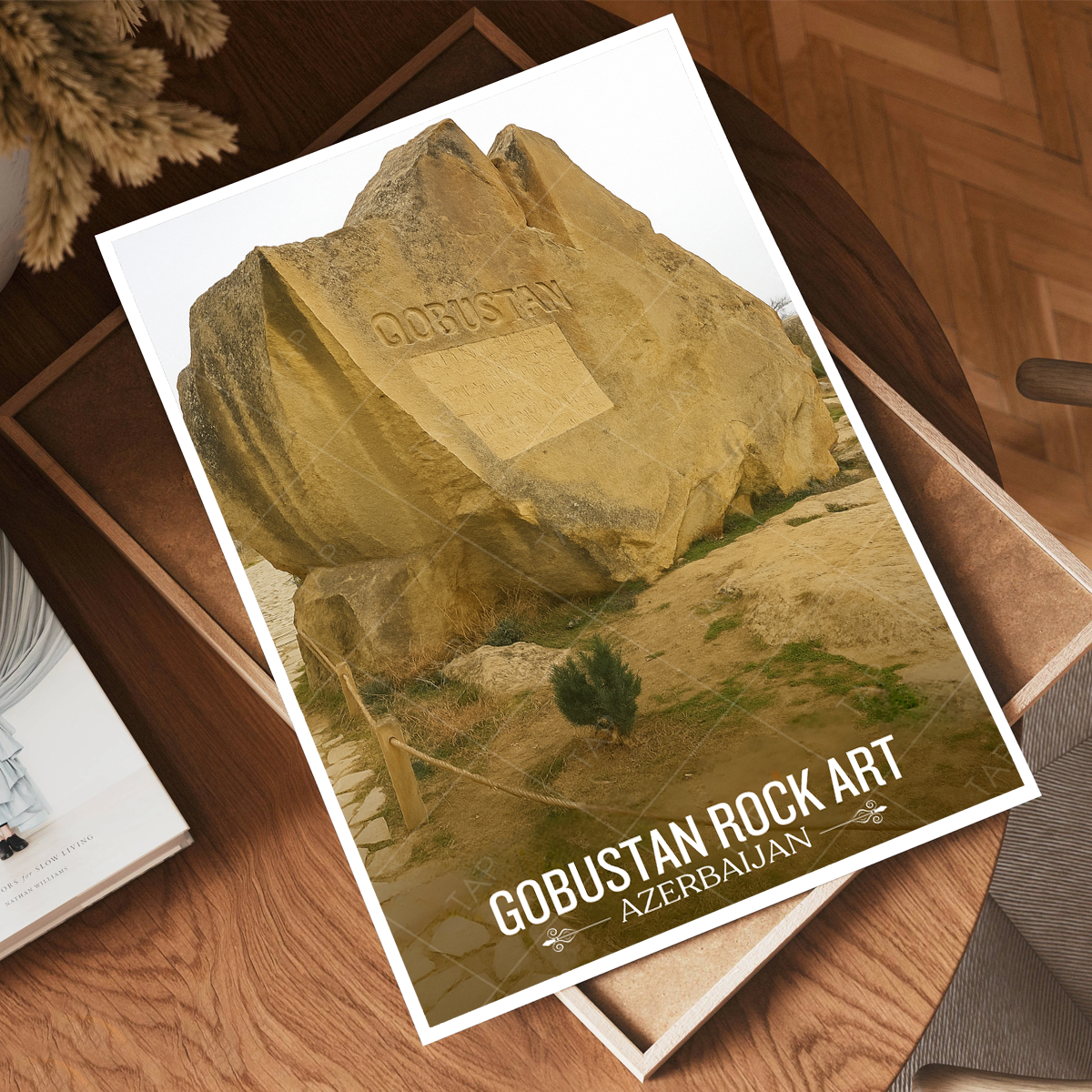 Gobustan Rock Art - Azerbaijan - Travel Wall Art Print - Art Print - Travel Art Poster
