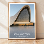 Heydar Aliyev Center - Azerbaijan - Travel Wall Art Print - Art Print - Travel Art Poster