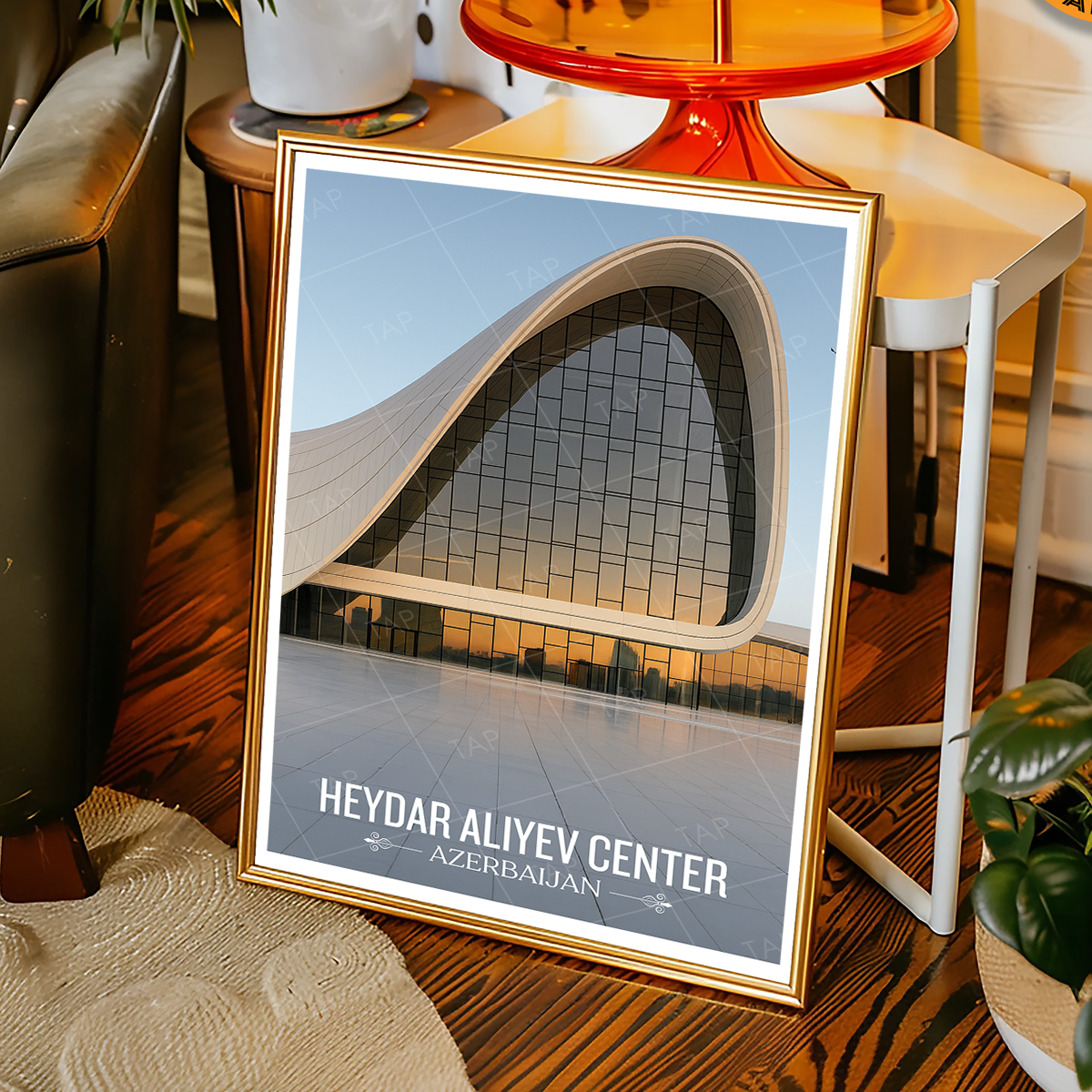 Heydar Aliyev Center - Azerbaijan - Travel Wall Art Print - Art Print - Travel Art Poster