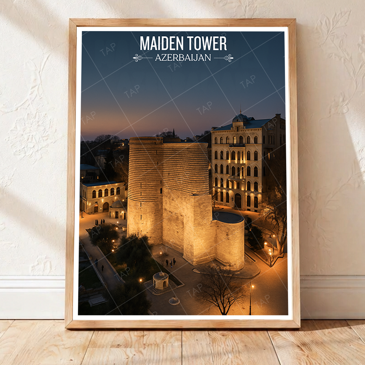 Maiden Tower - Azerbaijan - Travel Wall Art Print - Art Print - Travel Art Poster