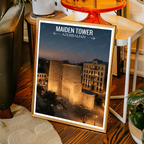 Maiden Tower - Azerbaijan - Travel Wall Art Print - Art Print - Travel Art Poster