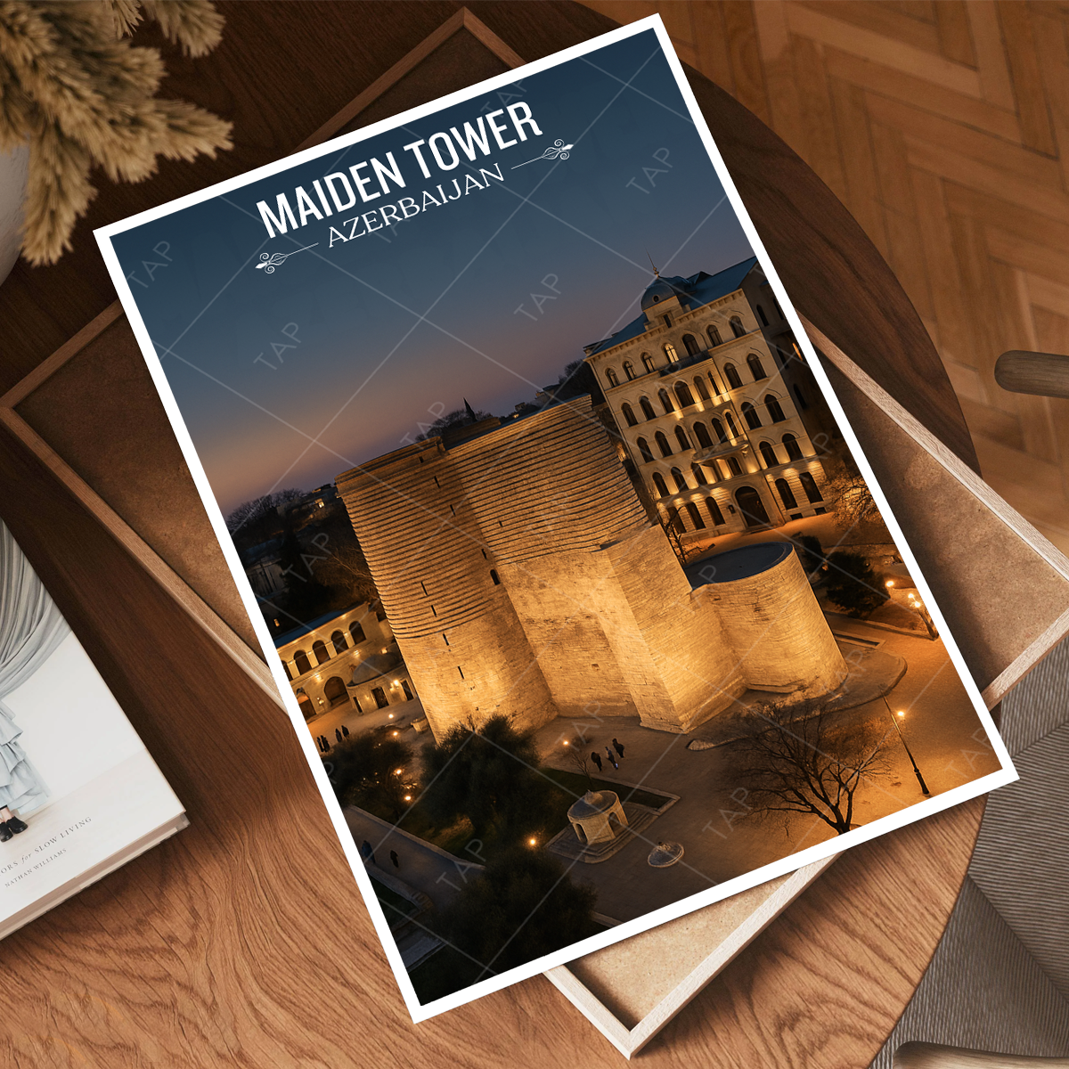 Maiden Tower - Azerbaijan - Travel Wall Art Print - Art Print - Travel Art Poster