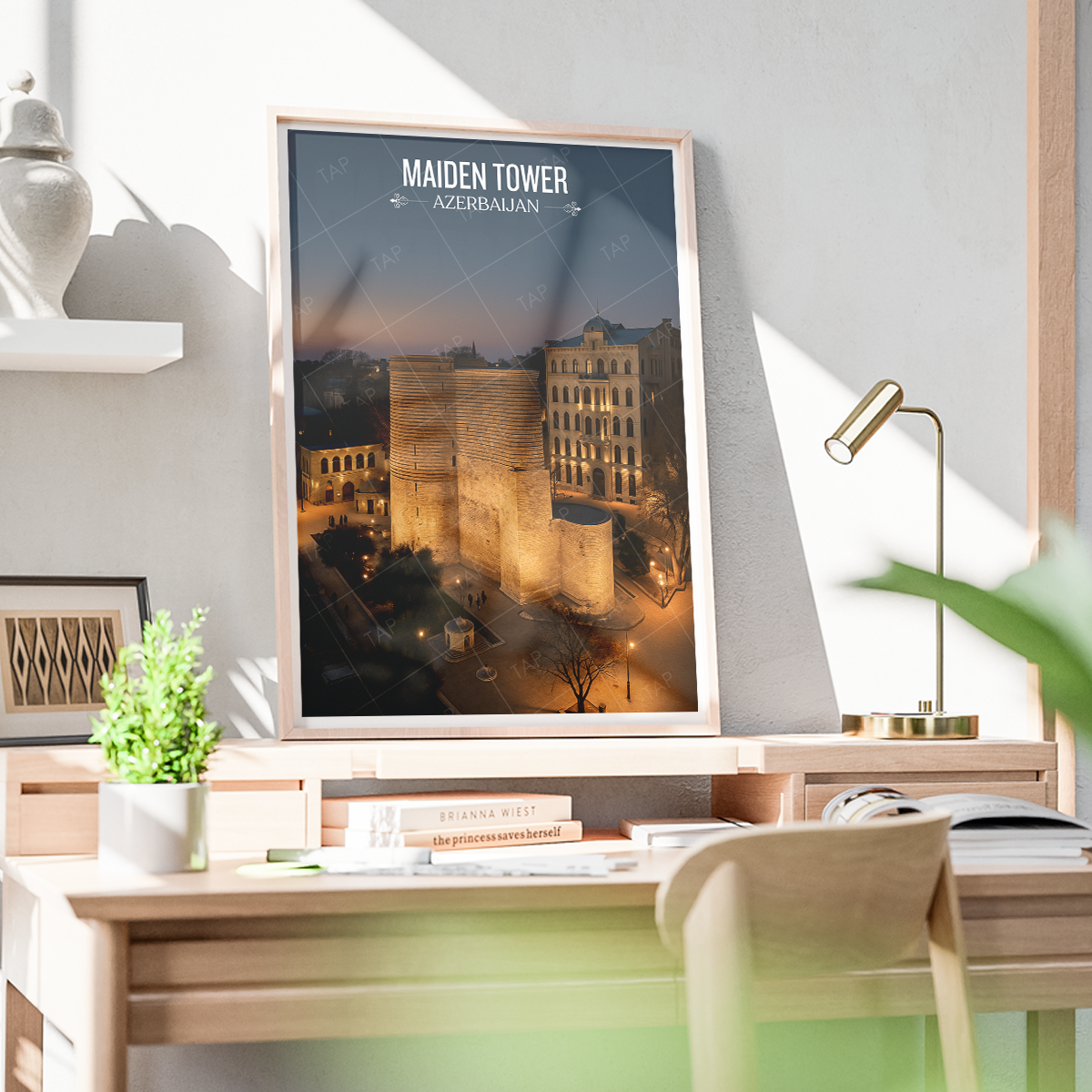 Maiden Tower - Azerbaijan - Travel Wall Art Print - Art Print - Travel Art Poster
