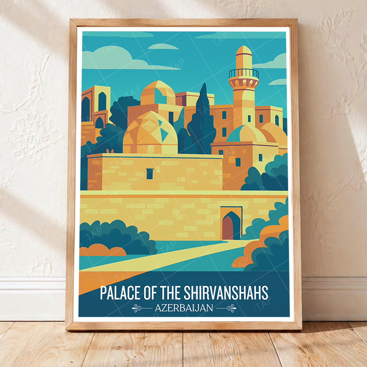 Palace of the Shirvanshahs - Azerbaijan - Travel Wall Art Print - Art Print - Travel Art Poster