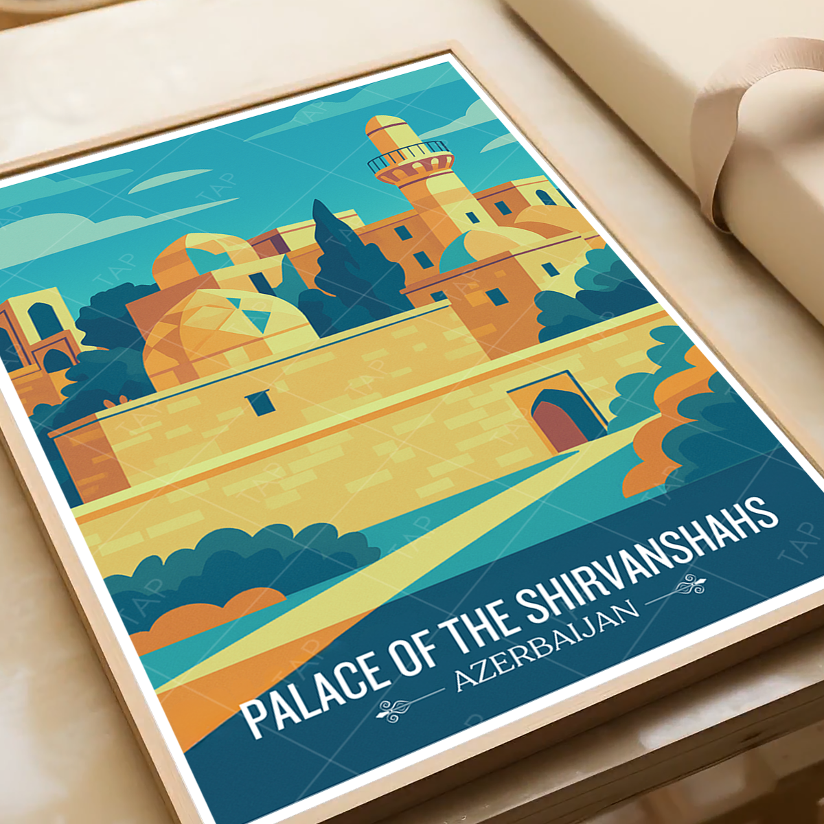 Palace of the Shirvanshahs - Azerbaijan - Travel Wall Art Print - Art Print - Travel Art Poster