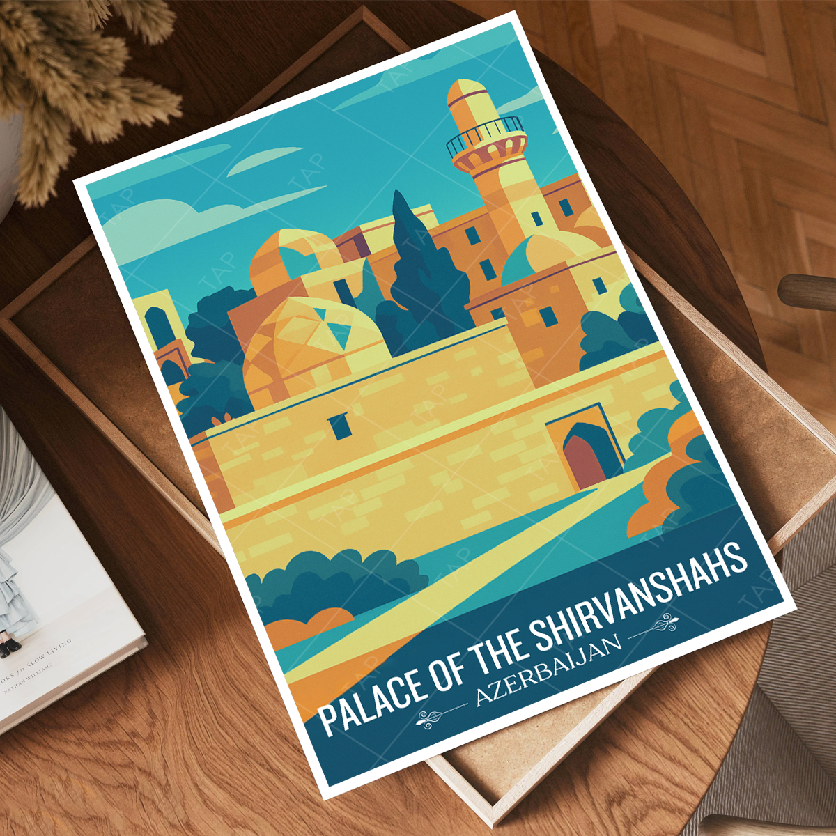 Palace of the Shirvanshahs - Azerbaijan - Travel Wall Art Print - Art Print - Travel Art Poster
