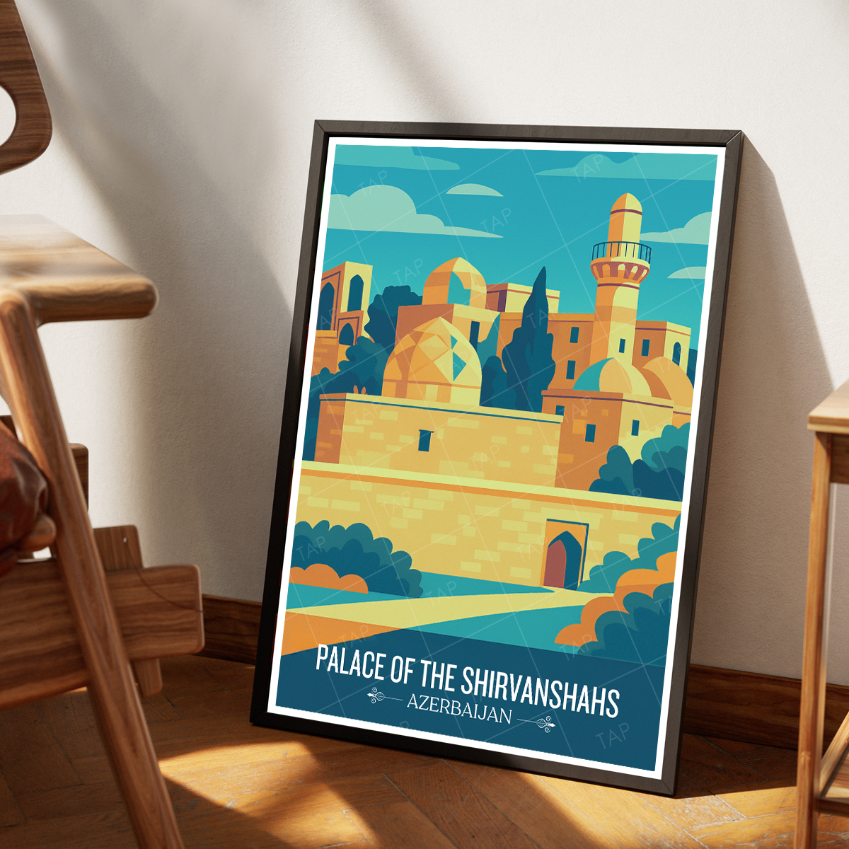 Palace of the Shirvanshahs - Azerbaijan - Travel Wall Art Print - Art Print - Travel Art Poster