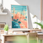 Al-Fateh Grand Mosque - Bahrain - Travel Wall Art Print - Art Print - Travel Art Poster
