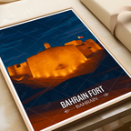 Bahrain Fort - Qal'at al-Bahrain - Travel Wall Art Print - Art Print - Travel Art Poster