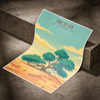 Tree of Life - 400 Years Old Tree Without Water - Bahrain - Travel Wall Art Print - Art Print - Travel Art Poster