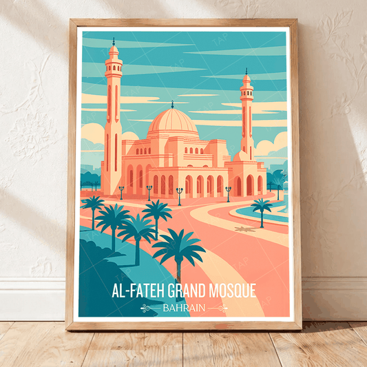 Al travel poster – artwork presentation view 1