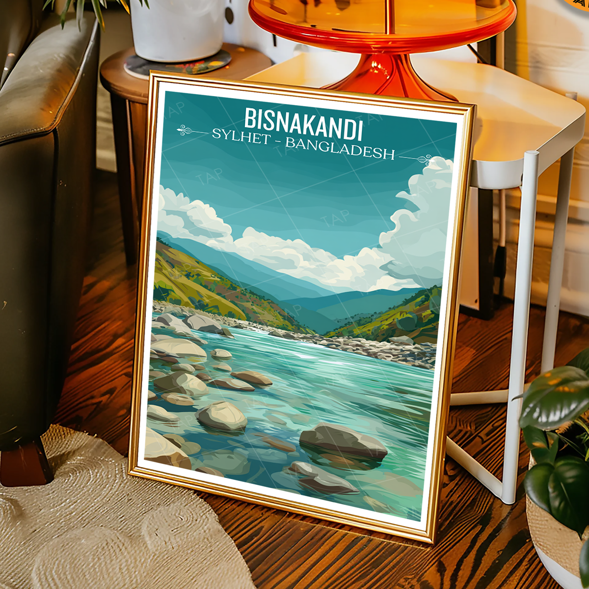 Bisnakandi - Sylhet - Bangladesh - Travel Wall Art Print - Art Print - Travel Art Poster