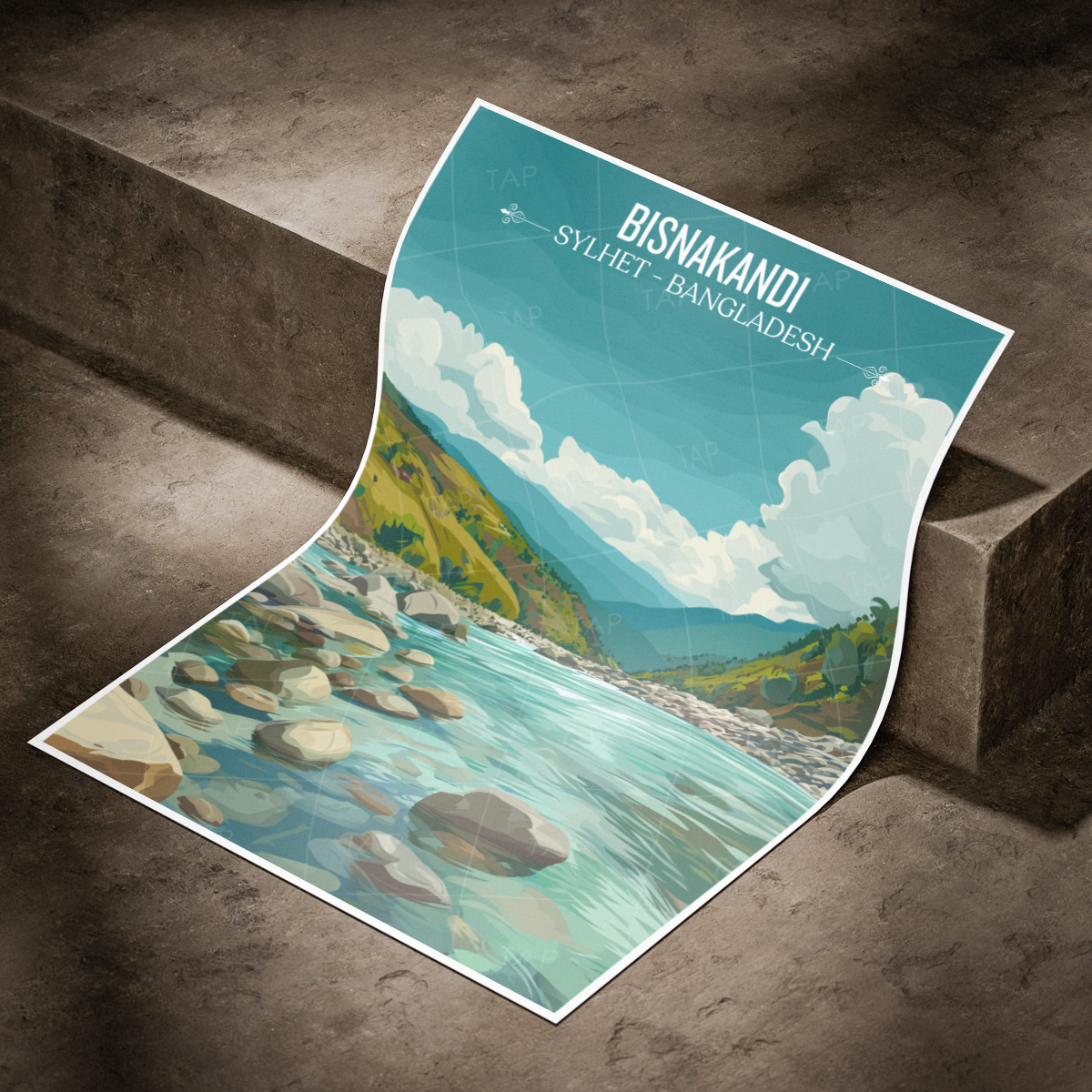 Bisnakandi - Sylhet - Bangladesh - Travel Wall Art Print - Art Print - Travel Art Poster