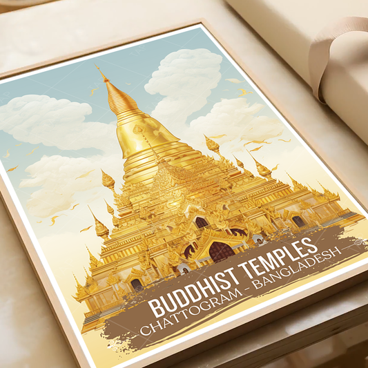 Buddhist Temples - Chattogram - Bangladesh - Travel Wall Art Print - Art Print - Travel Art Poster