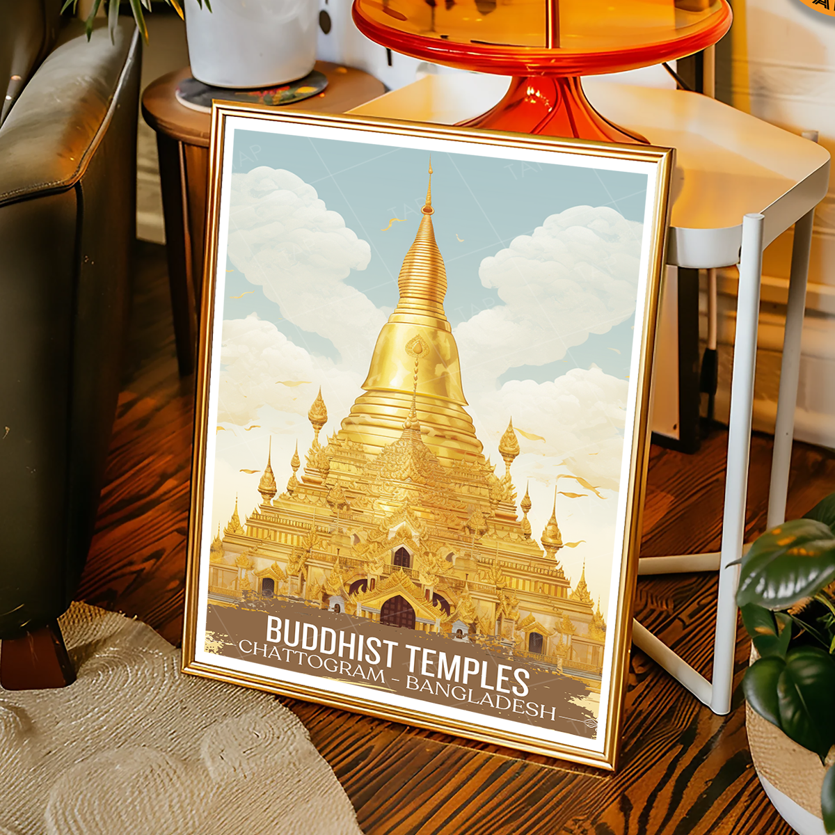 Buddhist Temples - Chattogram - Bangladesh - Travel Wall Art Print - Art Print - Travel Art Poster