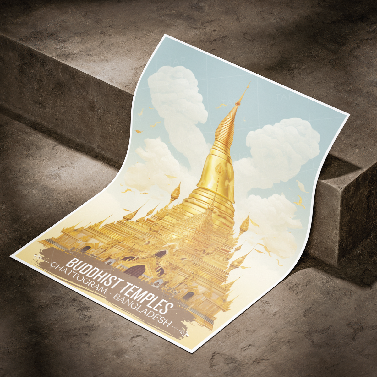 Buddhist Temples - Chattogram - Bangladesh - Travel Wall Art Print - Art Print - Travel Art Poster