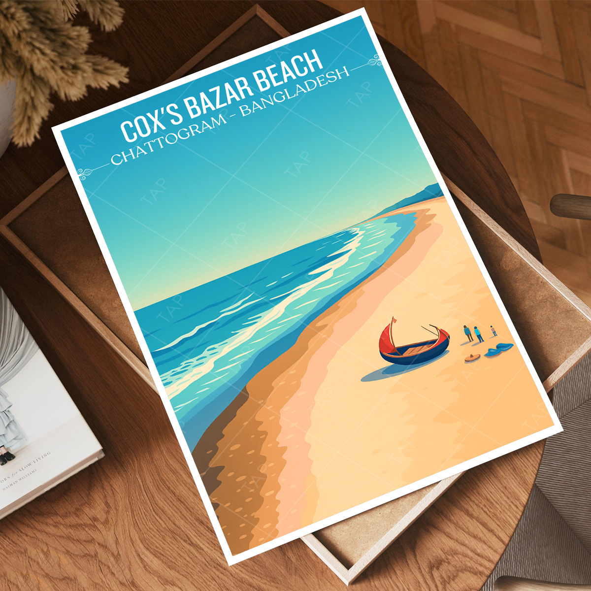 Cox's Bazar Beach - Chattogram - Bangladesh - Travel Wall Art Print - Art Print - Travel Art Poster