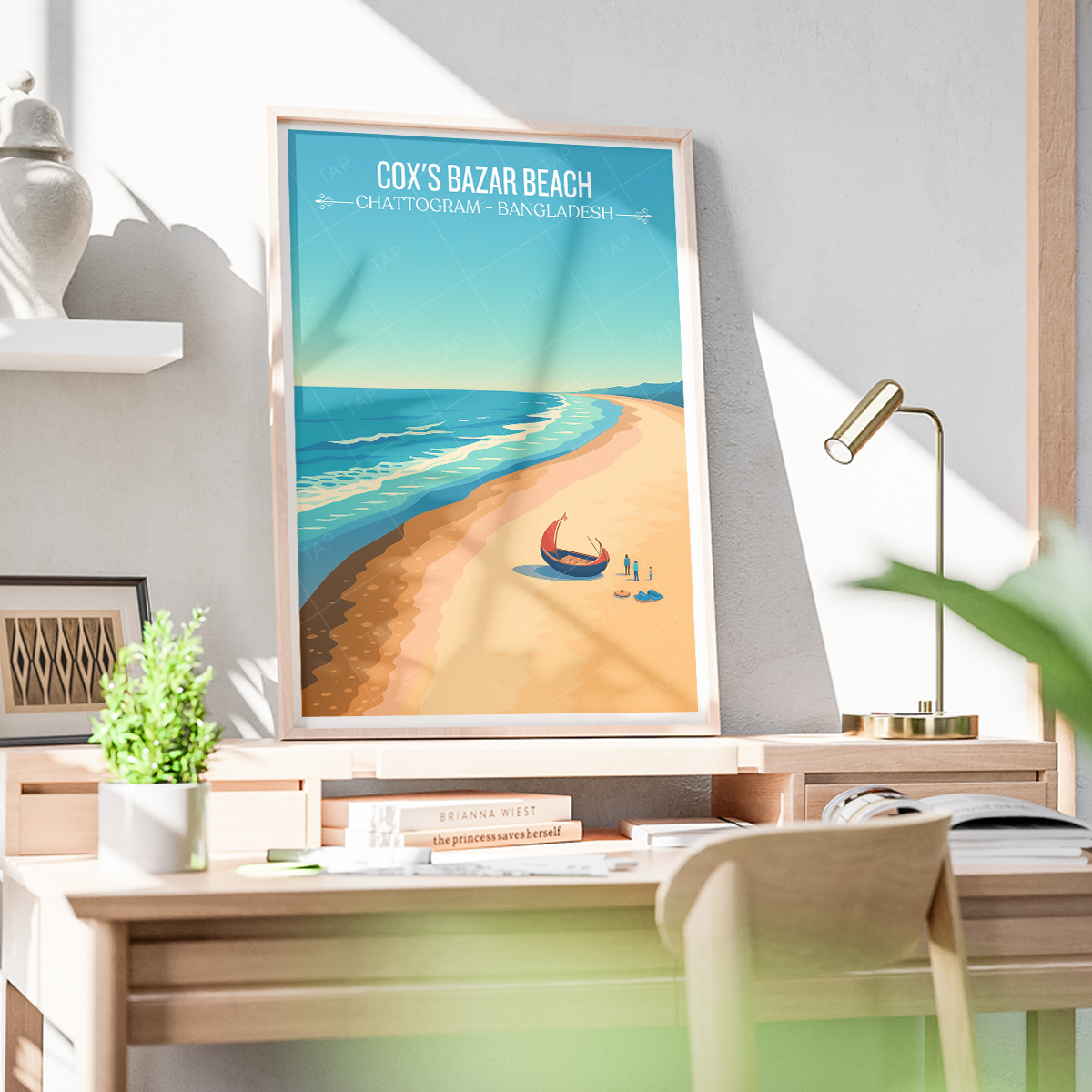 Cox's Bazar Beach - Chattogram - Bangladesh - Travel Wall Art Print - Art Print - Travel Art Poster