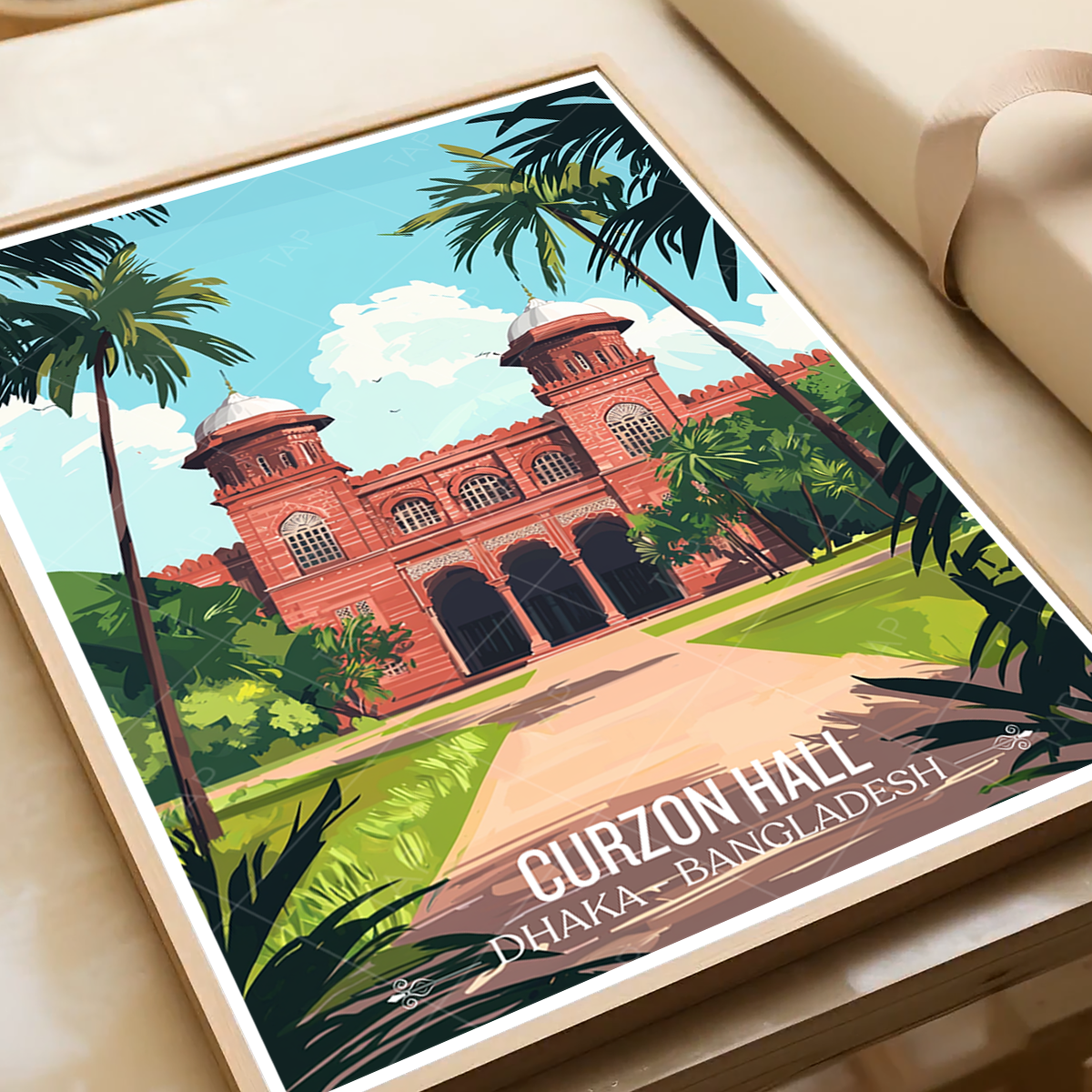 Curzon Hall - Dhaka - Bangladesh - Travel Wall Art Print - Art Print - Travel Art Poster