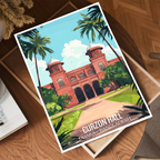 Curzon Hall - Dhaka - Bangladesh - Travel Wall Art Print - Art Print - Travel Art Poster