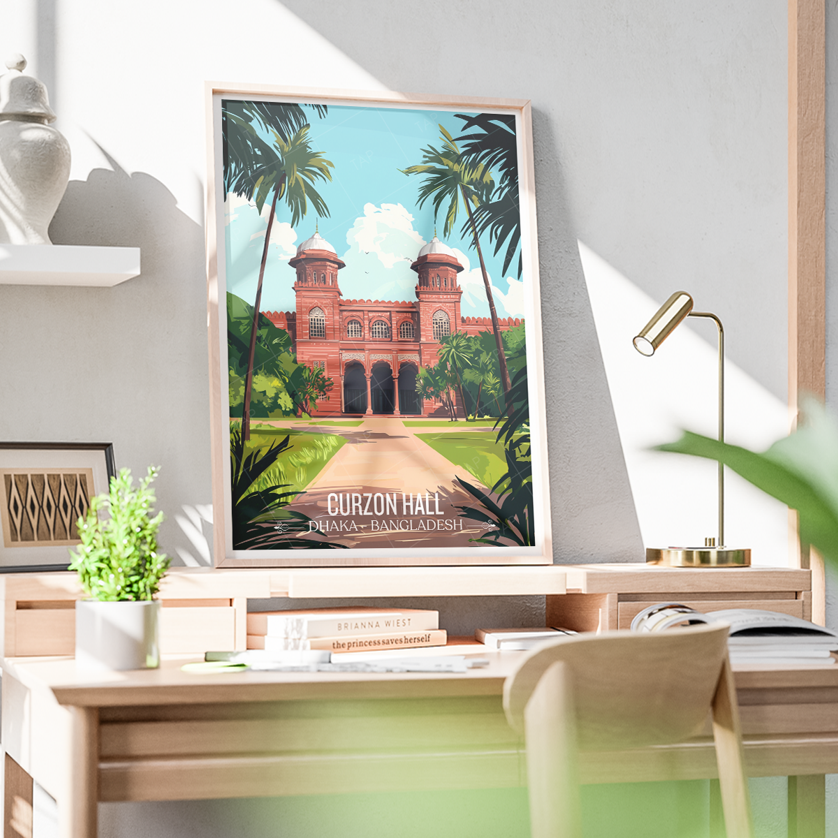 Curzon Hall - Dhaka - Bangladesh - Travel Wall Art Print - Art Print - Travel Art Poster