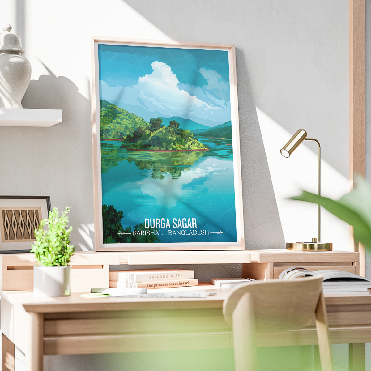 Durga Sagar - Barishal - Bangladesh - Travel Wall Art Print - Art Print - Travel Art Poster
