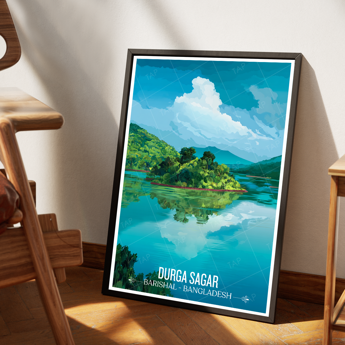 Durga Sagar - Barishal - Bangladesh - Travel Wall Art Print - Art Print - Travel Art Poster