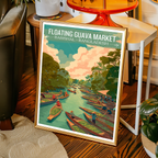 Floating Guava Market - Barishal - Bangladesh - Travel Wall Art Print - Art Print - Travel Art Poster