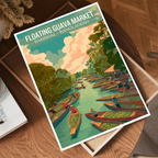 Floating Guava Market - Barishal - Bangladesh - Travel Wall Art Print - Art Print - Travel Art Poster