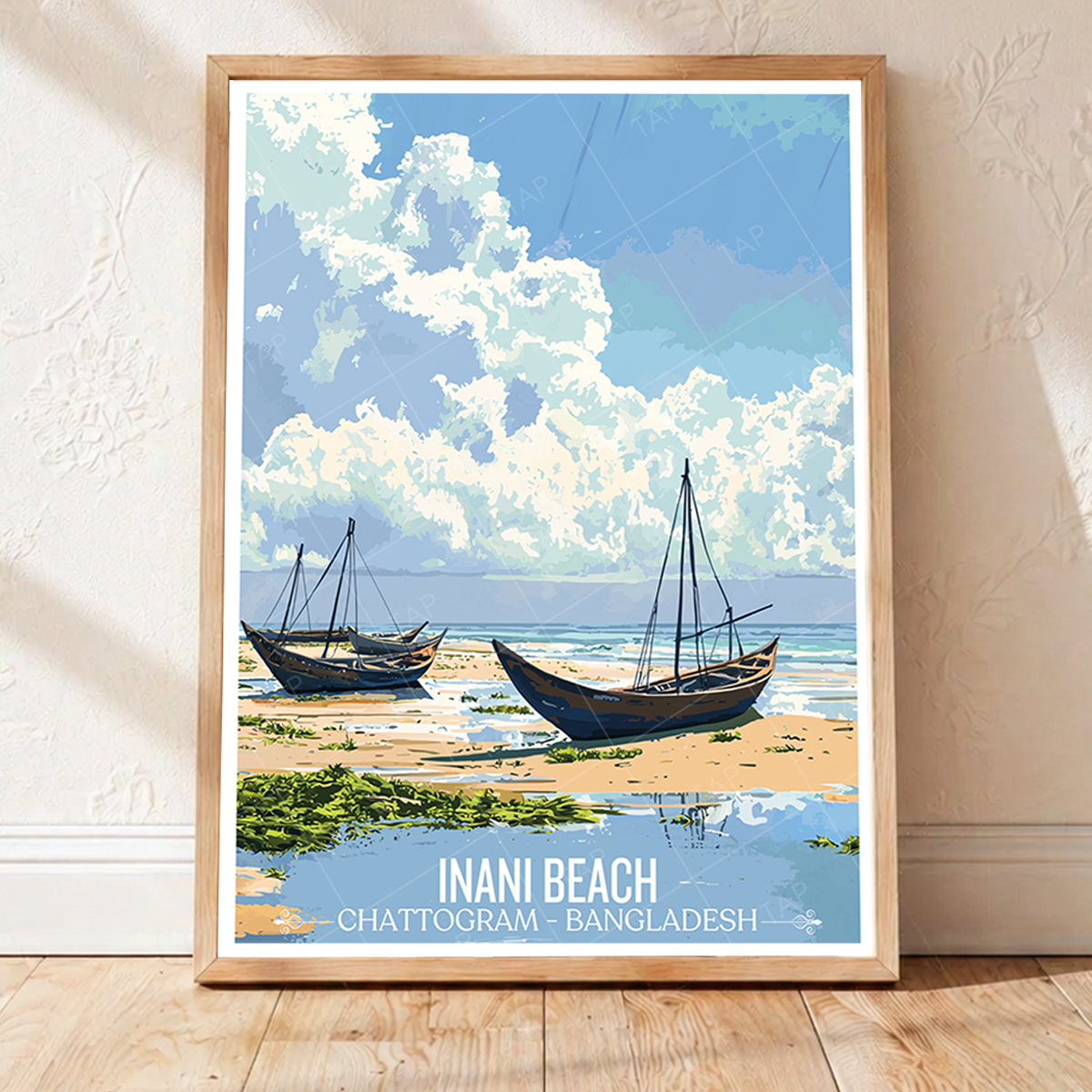 Inani Beach - Chattogram - Bangladesh - Travel Wall Art Print - Art Print - Travel Art Poster