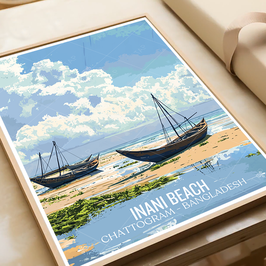 Inani Beach - Chattogram - Bangladesh - Travel Wall Art Print - Art Print - Travel Art Poster