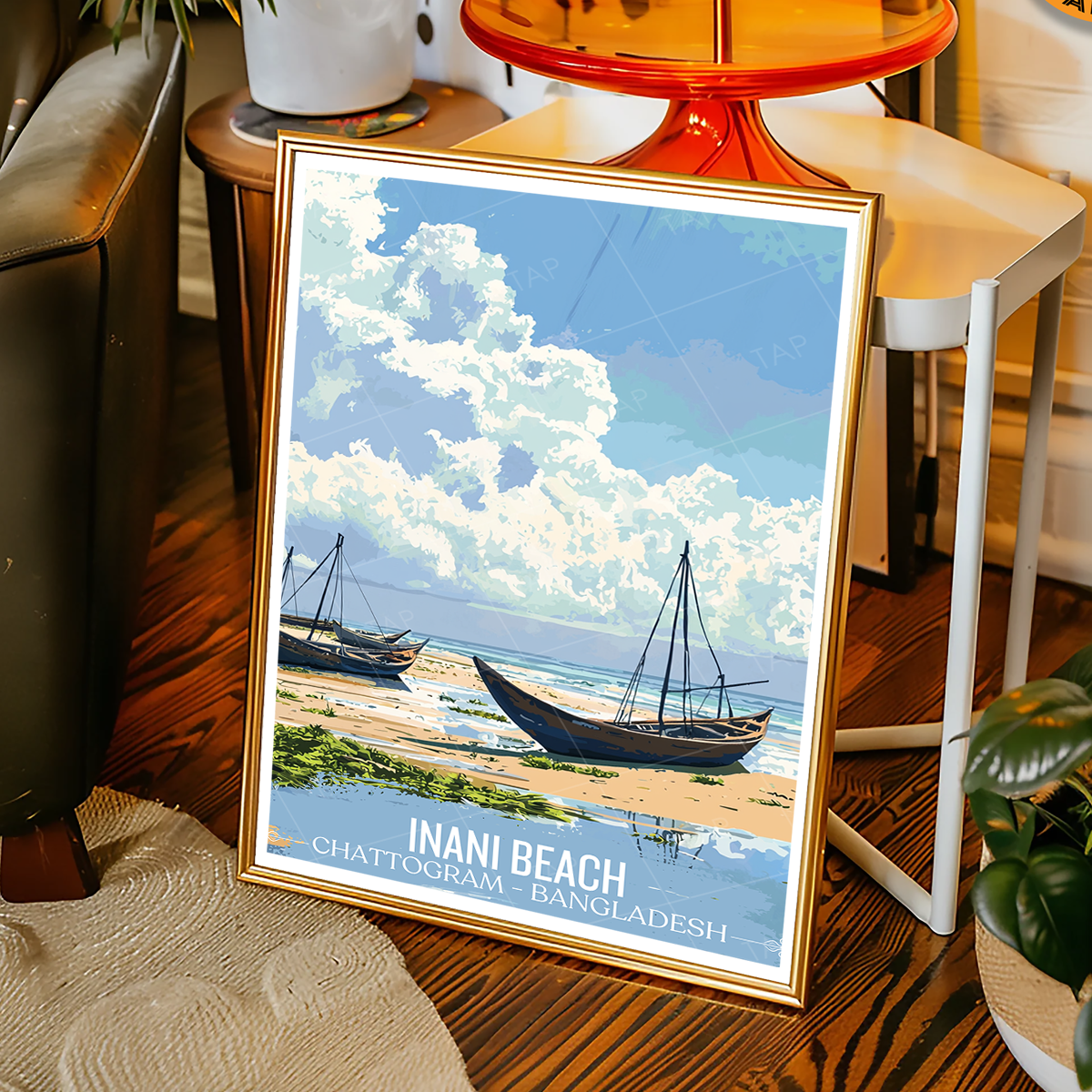 Inani Beach - Chattogram - Bangladesh - Travel Wall Art Print - Art Print - Travel Art Poster