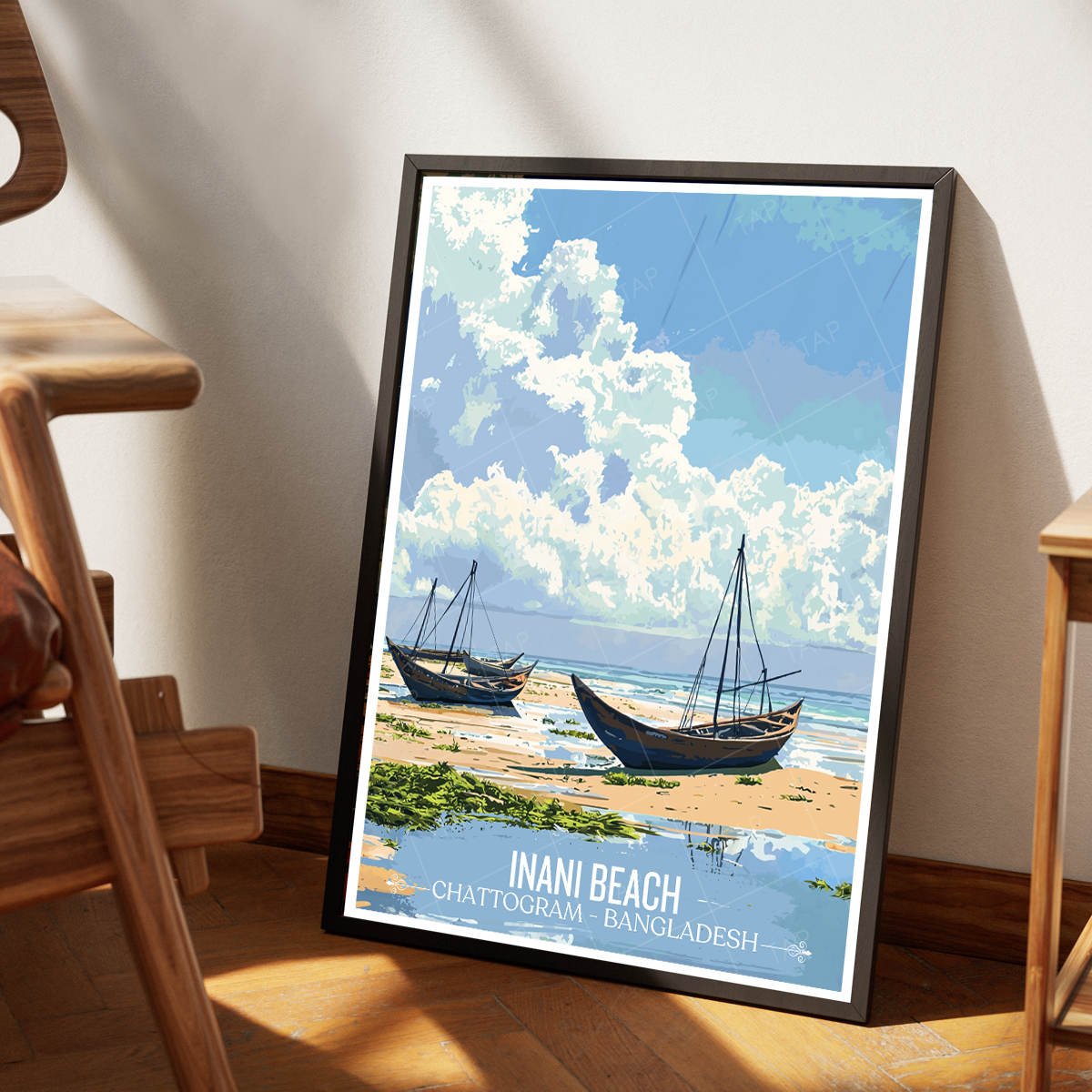 Inani Beach - Chattogram - Bangladesh - Travel Wall Art Print - Art Print - Travel Art Poster