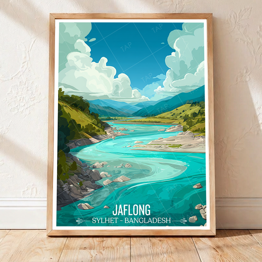 Jaflong - Sylhet - Bangladesh - Travel Wall Art Print - Art Print - Travel Art Poster