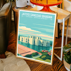 Jatiyo Sangsad Bhaban - Dhaka - Bangladesh - Travel Wall Art Print - Art Print - Travel Art Poster