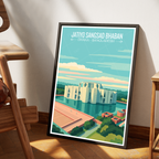 Jatiyo Sangsad Bhaban - Dhaka - Bangladesh - Travel Wall Art Print - Art Print - Travel Art Poster