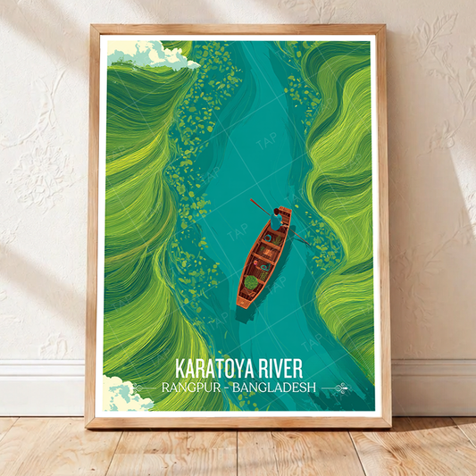 Karatoya River - Rangpur - Bangladesh - Travel Wall Art Print - Art Print - Travel Art Poster