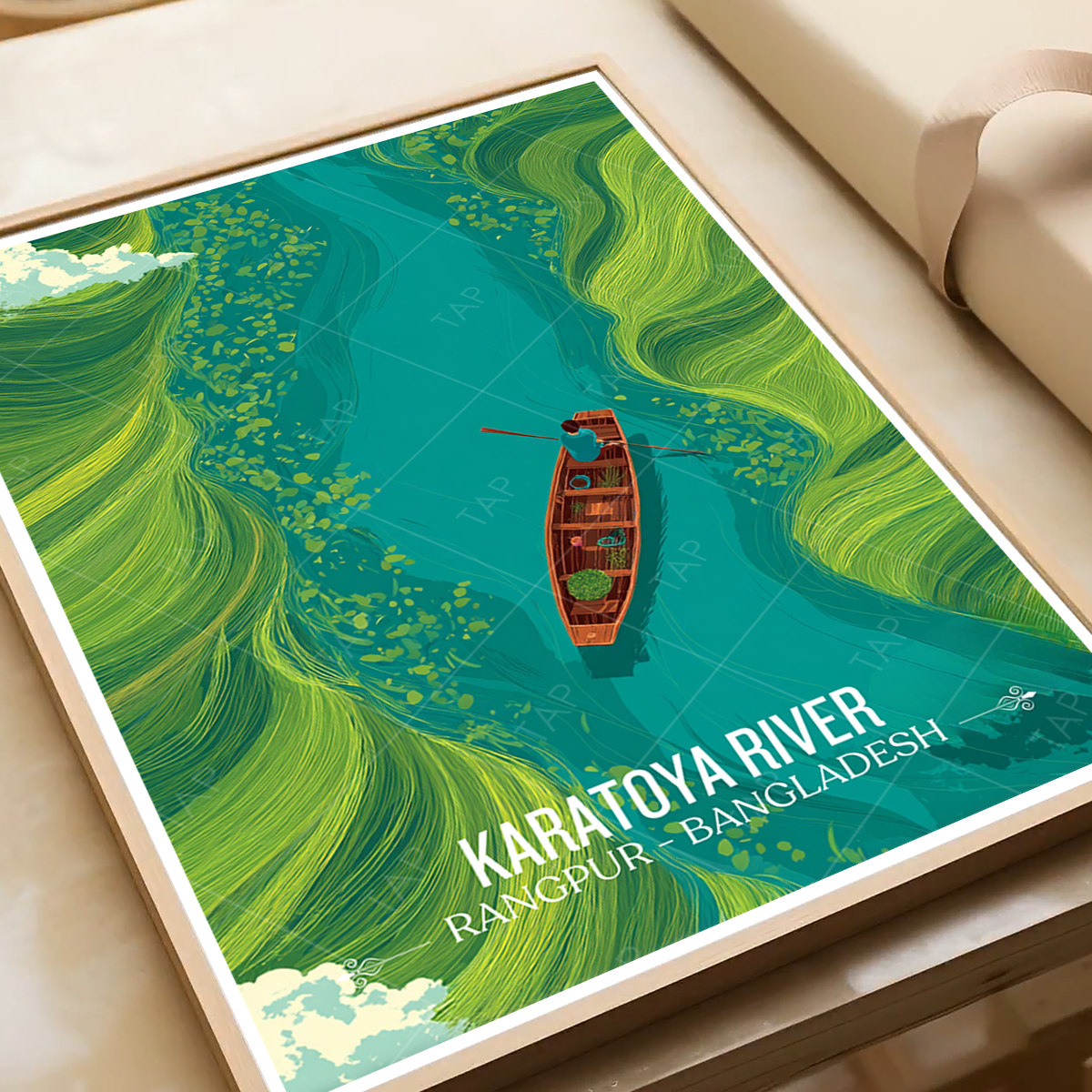 Karatoya River - Rangpur - Bangladesh - Travel Wall Art Print - Art Print - Travel Art Poster