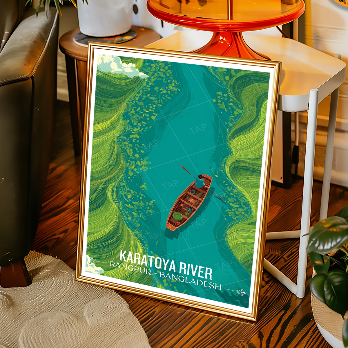 Karatoya River - Rangpur - Bangladesh - Travel Wall Art Print - Art Print - Travel Art Poster
