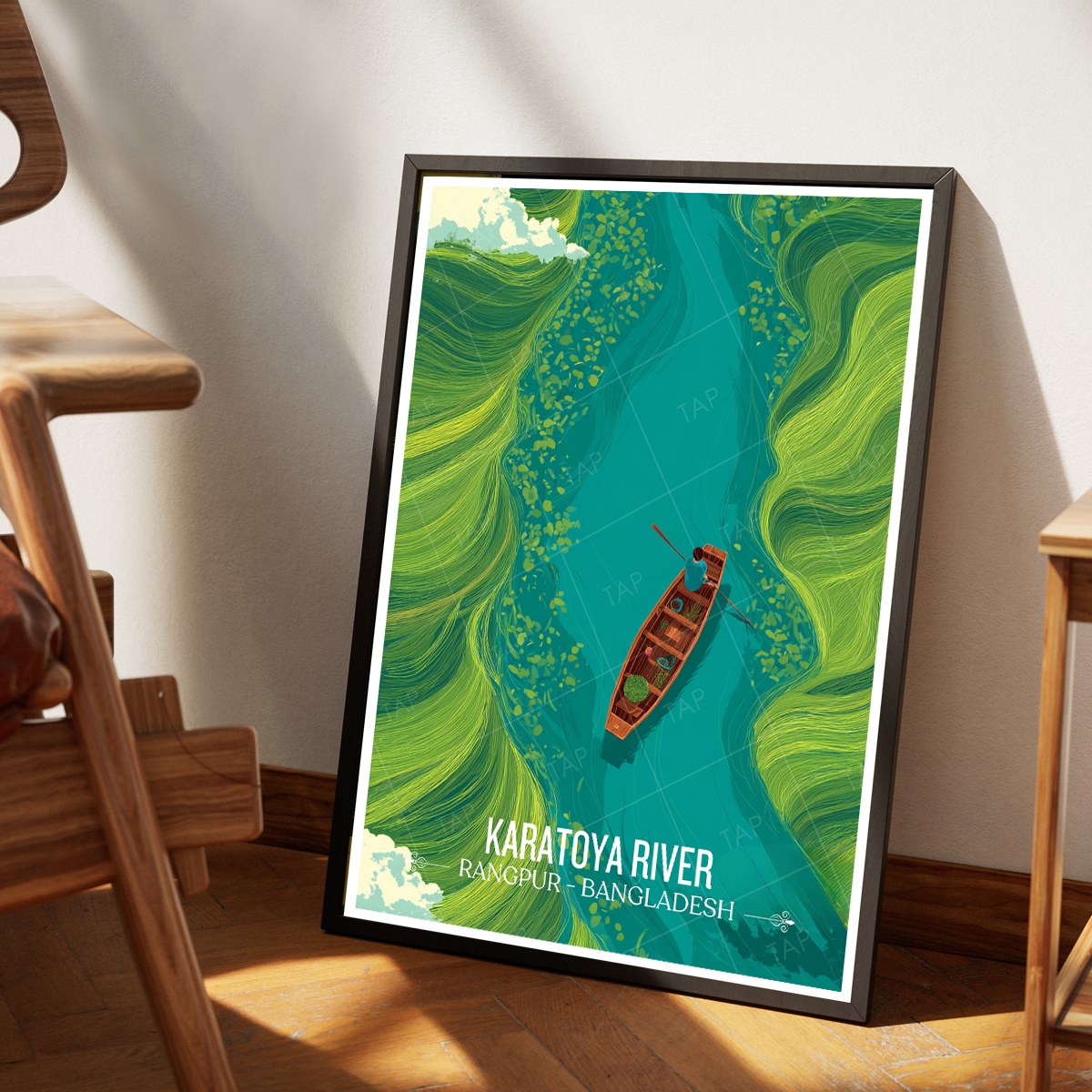 Karatoya River - Rangpur - Bangladesh - Travel Wall Art Print - Art Print - Travel Art Poster