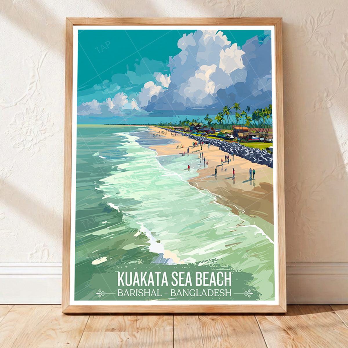 Kuakata Sea Beach - Barishal - Bangladesh - Travel Wall Art Print - Art Print - Travel Art Poster