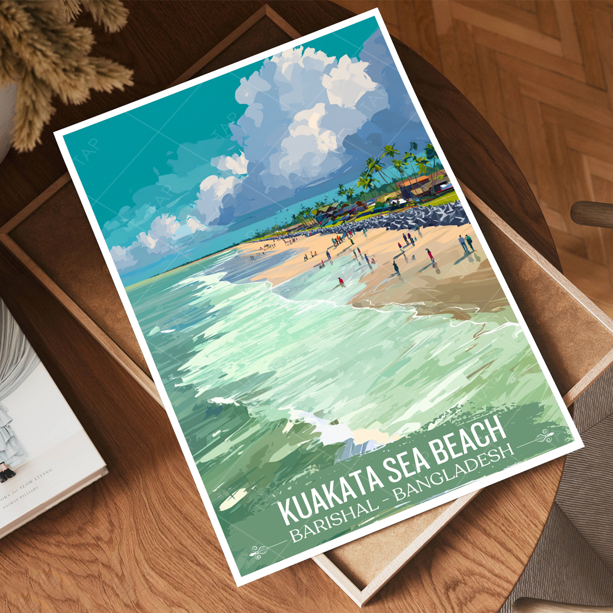 Kuakata Sea Beach - Barishal - Bangladesh - Travel Wall Art Print - Art Print - Travel Art Poster